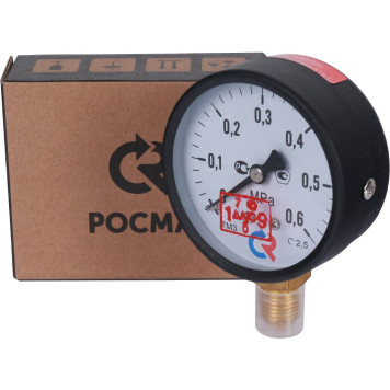 Манометр РОСМА ТМ-310Р G1/4 0-0,6МПа 150 град. кл.2,5 63 мм-6