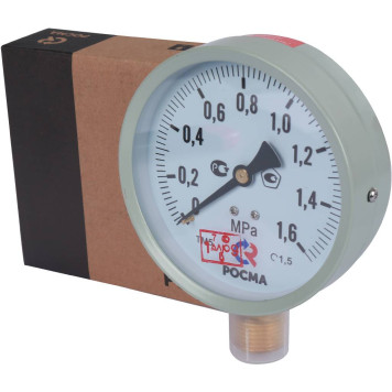 Манометр РОСМА ТМ-510P.00 G1/2.1,5.M2 диам. 100 мм (0-1,6МРа)-6