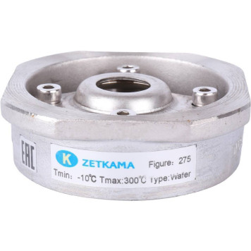 Клапан обратный пружинный нержавеющий 275I Ду25 Ру40 межфланцевый Tmax=300 Zetkama-7