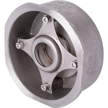 Клапан обратный пружинной нержавеющей стали 275I Ду65 Ру40 межфланцевый Tmax=300 Zetkama 275I065E51.-1