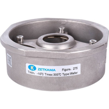 Клапан обратный пружинной нержавеющей стали 275I Ду65 Ру40 межфланцевый Tmax=300 Zetkama 275I065E51.-8