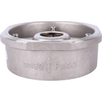 Обратный клапан Zetkama 275I080E51 из нержавеющей стали Ду80 Ру40 Tmax=300 межфланцевый-5