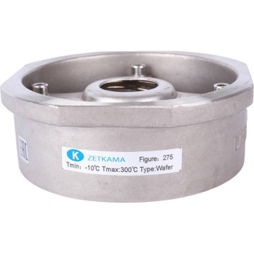 Обратный клапан Zetkama 275I080E51 из нержавеющей стали Ду80 Ру40 Tmax=300 межфланцевый-6