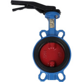 Затвор поворотно-дисковый Tecofi VPI4448 DN 100 PN 16 межфланцевый с ручкой из чугуна EPDM (VPI4448-02EP0100)