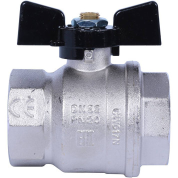 Шаровой кран BUGATTI New Jersey, ручка-бабочка, внутренняя резьба 1 1/4.-3