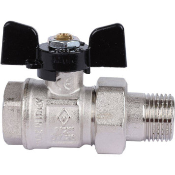 Кран шаровой с полусгоном BUGATTI New Jersey, внут-наруж резьба 1/2&-2