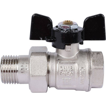 Кран шаровой с полусгоном BUGATTI New Jersey, внут-наруж резьба 1/2&-4