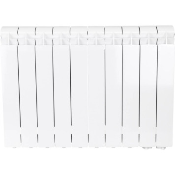 Радиатор алюминиевый Global VOX- R 500 10 секций нижнее правое подключение (белый RAL 9010) 169531 (169531)-1