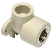 Колено Ekoplastik ППР с внутр. металл. резьбой и настен. крепл. 25х1/2x90° (SNK02520XX)
