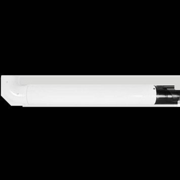 Комплект дымохода ROMMER СТАНДАРТ 60/100 - 900мм (Baxi (кроме ECO Nova/Classic), Ariston, Vaillant, Viessmann, Kiturami, Mizudo, Beretta, Oasis, Wolf, Haier, Tiberis, DeDietrich, Arderia ) хомут в комплекте + втулка D60 L-50 RCA-6010-210900 (RCA-6010-2109