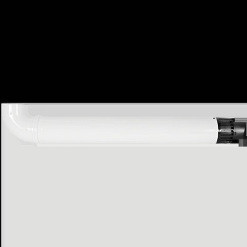Комплект дымохода ROMMER СТАНДАРТ УНИВЕРСАЛЬНЫЙ 60/100 - 900мм (кроме Immergas и Navien Deluxe 75/100 стар.) RCA-6010-250900 (RCA-6010-250900)-1