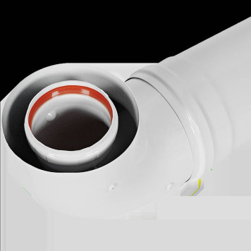 Комплект дымохода ROMMER СТАНДАРТ 60/100 - 900мм (Bosch, Buderus, Navien S/C/E, Baxi ECO Nova/Classic, Baltur, Fondital ) в комплекте фланец RCA-6010-240900 (RCA-6010-240900)-2