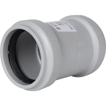 Муфта двухраструбная канализационная бесшумная STOUT D 58 SKB-0006-000058 (SKB-0006-000058)