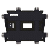 Модульный коллектор GIDRUSS MK-60-3DU.EPP (до 60 кВт, магистраль G 1, 2+1 контура G 1, EPP-термоизоляция, кронштейны K.UMS, цвет черный муар с серебром) (MK 6001T 20)