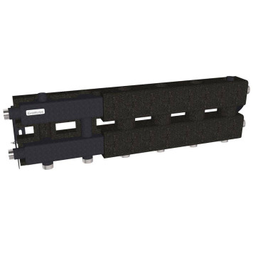 Модульный коллектор GIDRUSS MK-60-4D.EPP (до 60 кВт, магистраль G 1, 3+1 контура G 1, EPP-термоизоляция, 4D-кронштейны K.UMS, цвет черный муар с серебром, подключение для температурного датчика) (MK 6003T 20)-1