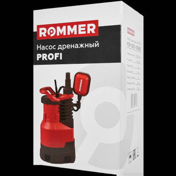 Насос дренажный ROMMER PROFI, кабель 10м, 400 Вт, для грязной воды RDP-0005-100400 (RDP-0005-100400)-3
