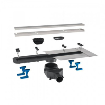 13100005 BETTOSERB Душевой лоток BETTO DRAIN Premium Line 750 Хром матовый/полая под плитку, рамка хром (13100005)-2