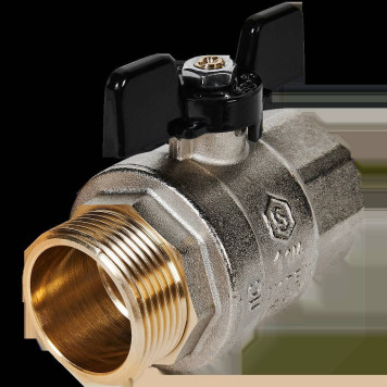 Кран шаровой полнопроходной STOUT SVB-0004-200032 ВР/НР ручка бабочка 1 1/4 (SVB-0004-200032)