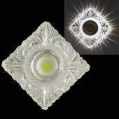 Встраиваемый светильник  42043-9.0-001PL MR16+LED3W CL