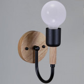 Бра 99960 99960-0.2-01 BK+WOOD