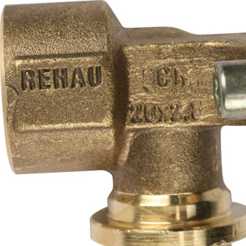На стену REHAU RAUTITAN Угольник 20-Rp 1/2 для труб из сшитого полиэтилена-6