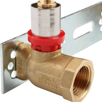 TIEMME Водорозетка двойная на планке 16х1/2-5