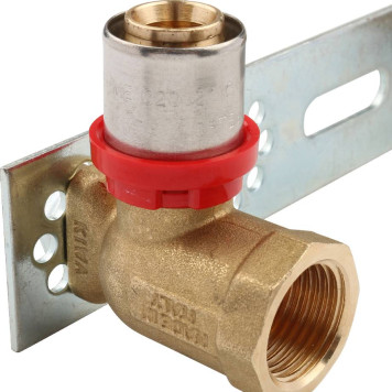 Водорозетка TIEMME двойная на планке 20х1/2-5