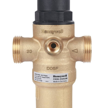 Фильтр Honeywell (Resideo Braukmann) FK06-3/4 ААМ с редуктором для горячей воды 100 мкм 3/4-6