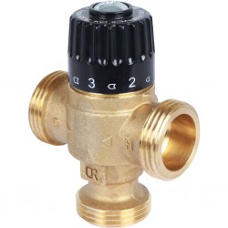 Термостатический клапан STOUT для систем отопления и ГВС 1" НР 30-65°С KV 1,8 SVM-0125-186525