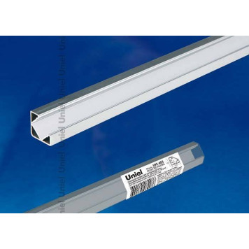 Профиль накладной угловой внутренний Uniel UFE-A03 SILVER 200 POLYBAG UL-00000597-1