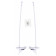 Подставка для цветов Uniel UFP-M02C-450 WHITE POLYBAG SET2 UL-00010111
