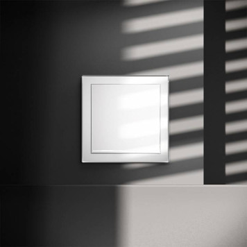 Выключатель одноклавишный с подсветкой без рамки Voltum S70 VLS010201-4