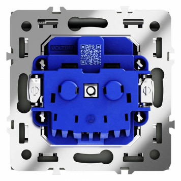 Розетка с заземлением и со шторкой, без рамки с крышкой Voltum S70 VLS040307-3