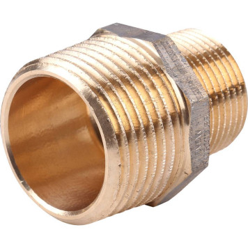 Ниппель переходной Viega 3245 НР, 1х3/4, бронза