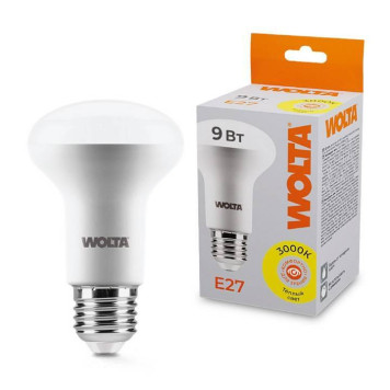 Лампа светодиодная Wolta E27 9Вт 3000K 25Y63R9E27-1