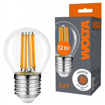 Лампа светодиодная Wolta WF-G45-12W4KE27