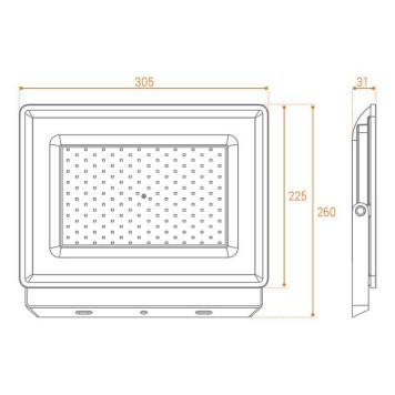 Настенно-потолочный прожектор Wolta WFL-150 WFL-150W/06-3