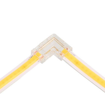 Соединитель лент угловой жесткий Wolta WLS-2PIN-COB-8MM-L-1