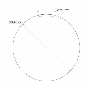 Плафон стеклянный 33 идеи S.32.WH-2