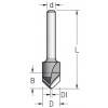 Фреза для гибки облицовочных плит Alucobond Dimar D13 Угол 90 S8 VE90125 (VE90125)