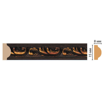 Молдинг DECOMASTER 130-966 ДМ (15*8*2400 мм)