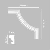 Угол DECOMASTER 97100-2 (210*210*8мм)