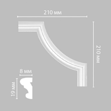 Угол DECOMASTER 97100-2 (210*210*8мм)