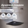 Душевой поддон полукруглый RGW ST/R-G Графит 1000x1000