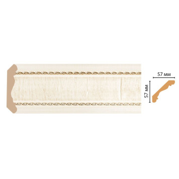 Плинтус потолочный DECOMASTER 173-6 (57*57*2400мм)