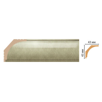 Плинтус потолочный DECOMASTER D109-373 (43*43*2400мм)