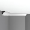 Плинтус потолочный гладкий DECOMASTER 96257F гибкий (70*70*2400мм)