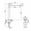 Gattoni H2Omix7000 Смеситель для раковины высокий 298 мм, с донным клапаном, излив 201,4 мм цвет: хром