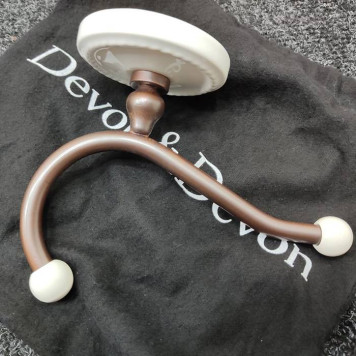 Devon Devon Dorothy Вешалка-крючок подвесной, цвет: состаренная медь/белый-1