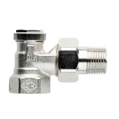 Радиаторный клапан Heimeier Regutec, DN20(3/4 ), угловой, никелированный 0355-03.000